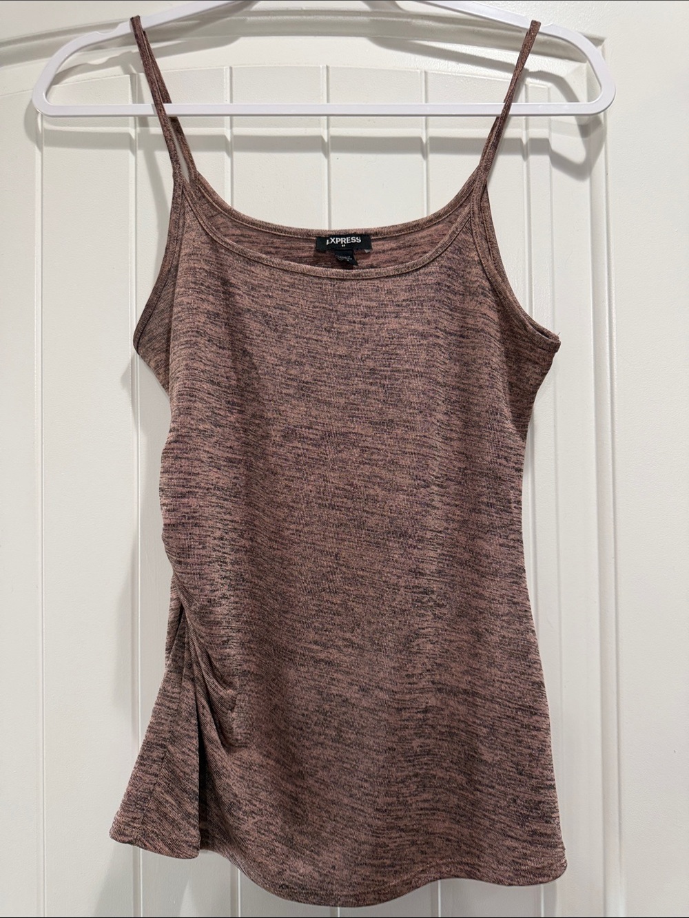 Express Women's Heathered Brown Spaghetti-Strap Cami